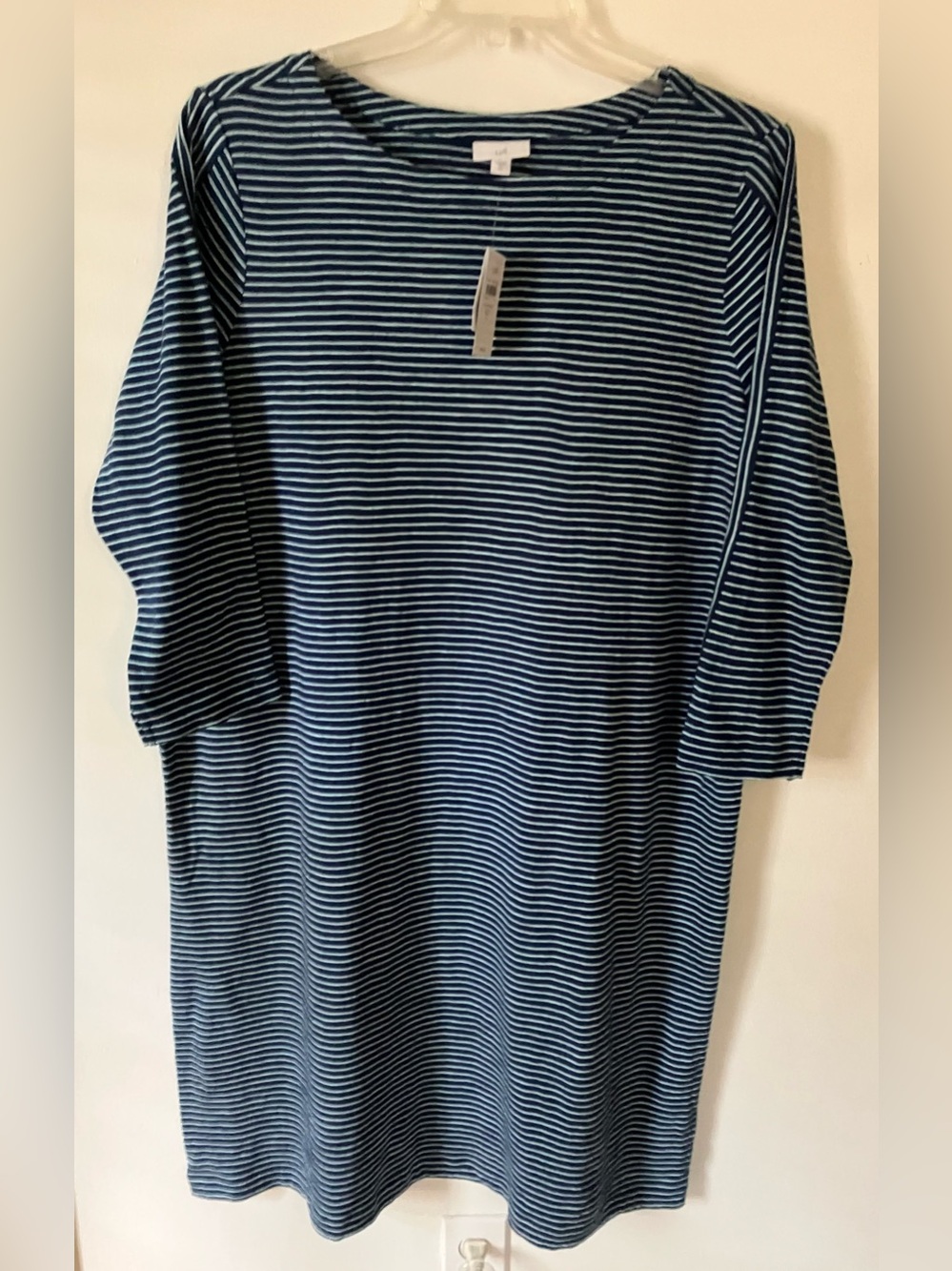 J. Jill  Stripped Shirt Dress NWT
